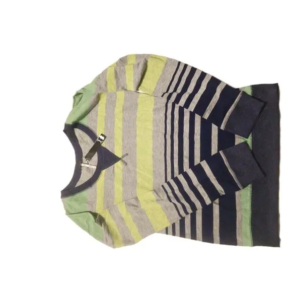 Poof! Sweater, JUNIORS Large Striped shirt sweater sweatshirt NEW with tags - Picture 3 of 6